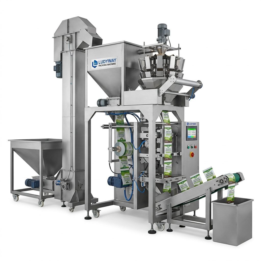 Organic Fertilizer Granule Powder Sachet Packaging Machine System
