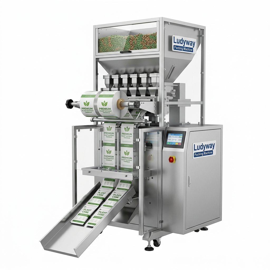 Plant Nutrient Granule Powder Multi Lane Sachet Packaging Machine