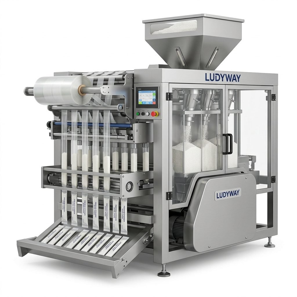 Potato Starch Multi Lane Stick Pack Machine for Granules Packaging
