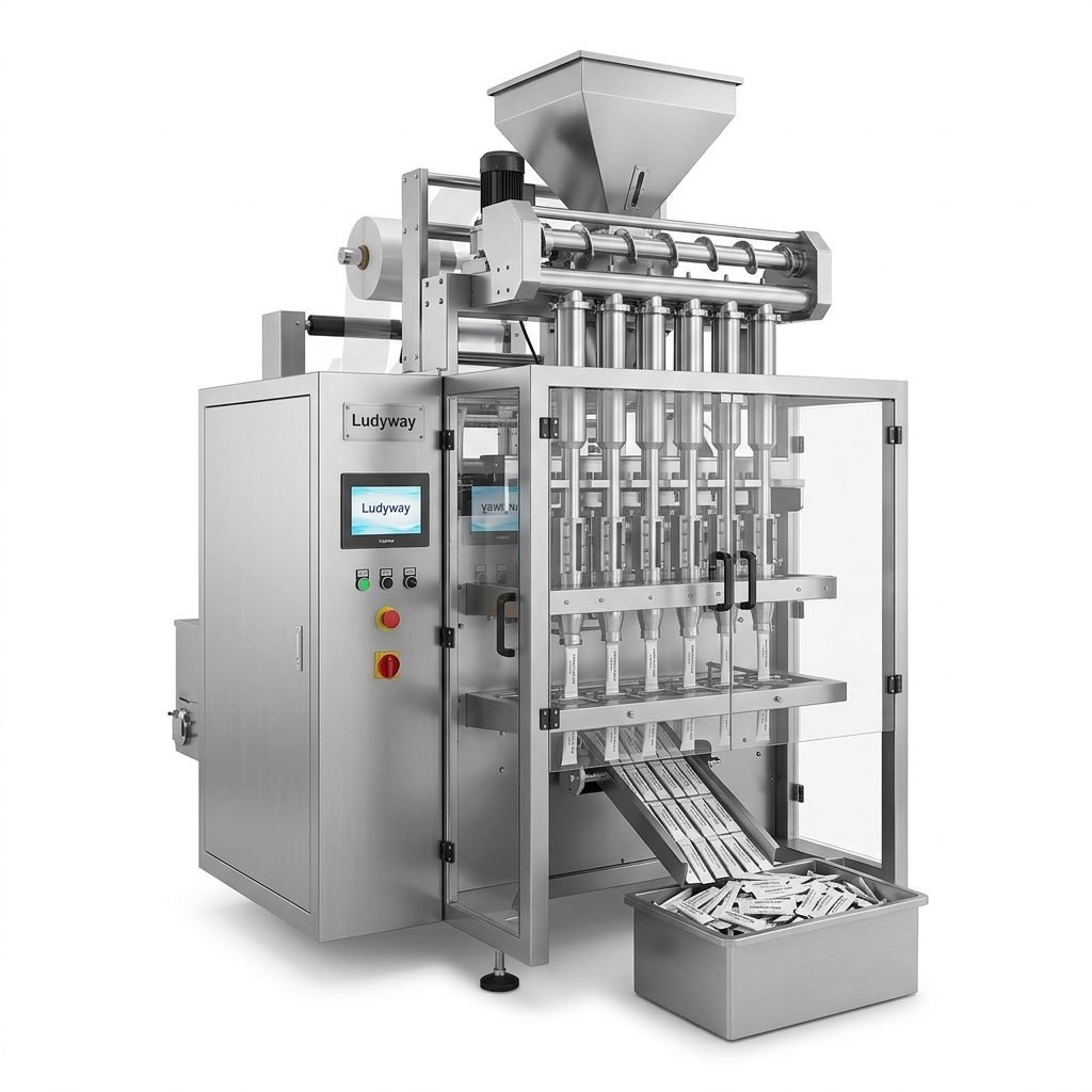 Powdered Sugar Packaging Machine for Sachet and Stick Pack Multi Lane Granule Powder Filli_ef99c1d9
