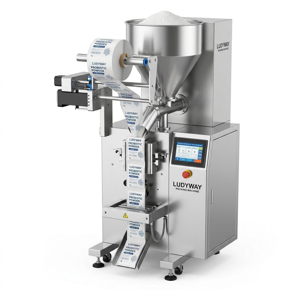 Probiotic Powder Automatic Filling and Sealing Machine for Sachet Packaging