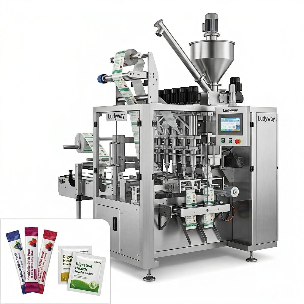 Probiotic Powder Packaging Machine for Sachets Stick Packs Granule Liquid Filling