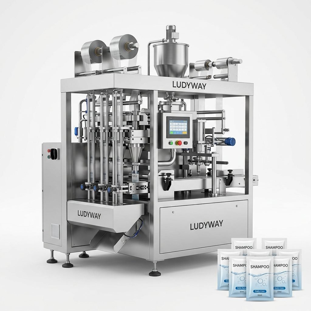 Shampoo Sachet Filling Machine for Liquid Packaging with Multi Lane Automated System