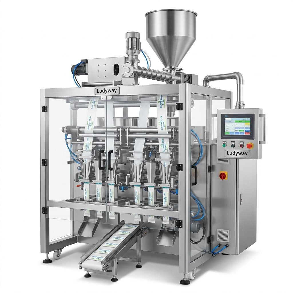 Soy Protein Powder Multi Lane Stick Pack Packaging Machine with High Speed Filling