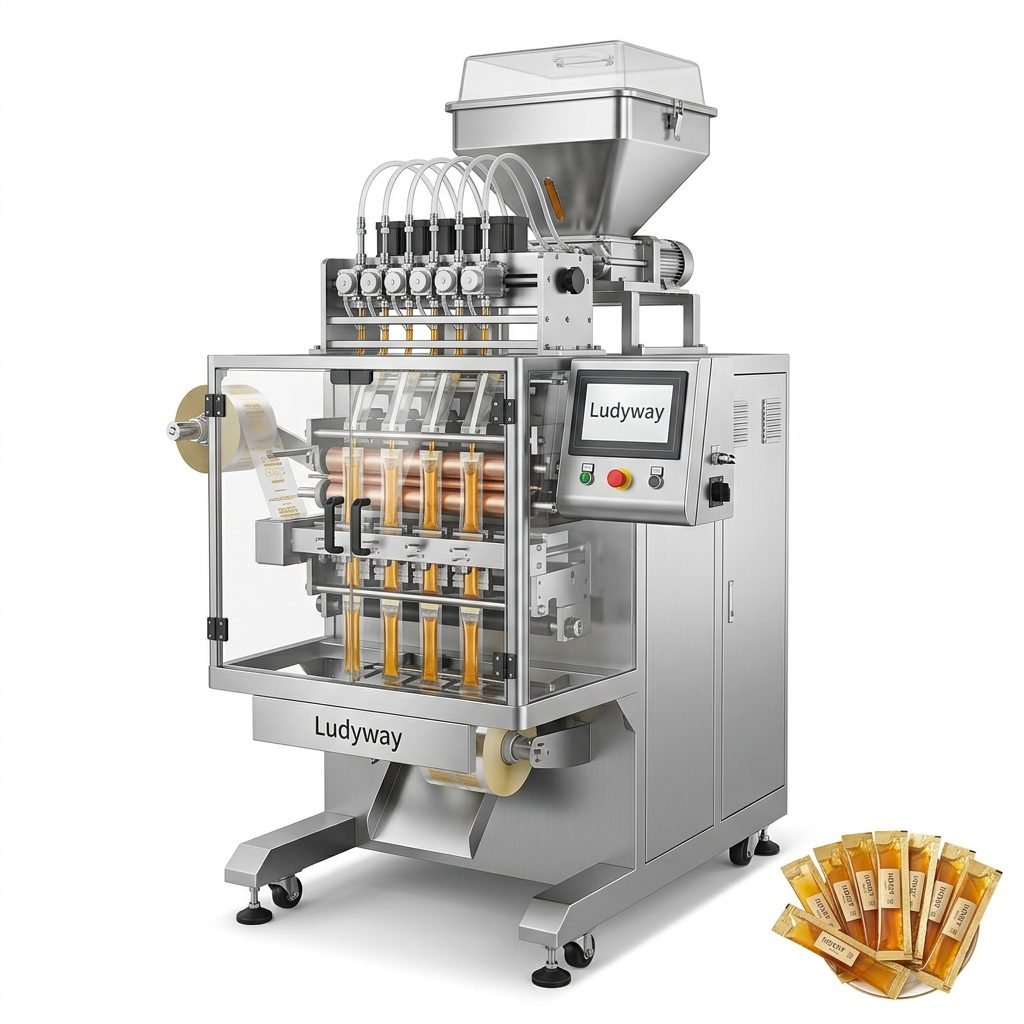 Stick Pack Machine for Honey with Multi Lane Filling and Sealing