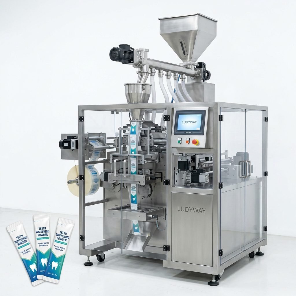 Teeth Whitening Powder Automatic Sachet Packaging Machine for High Speed Filling